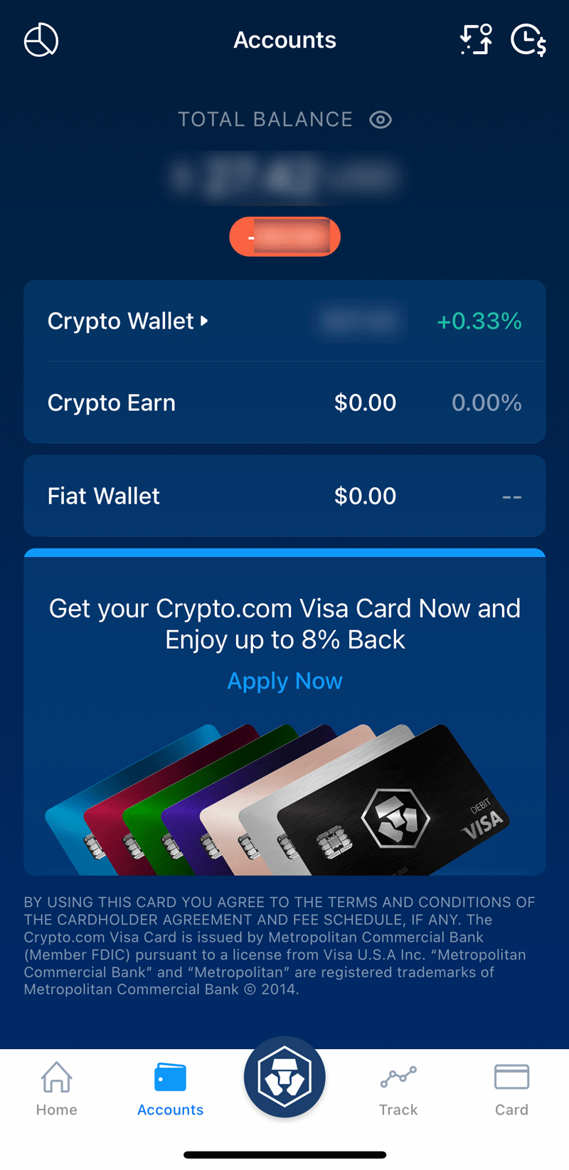 Crypto.com Accounts Overview