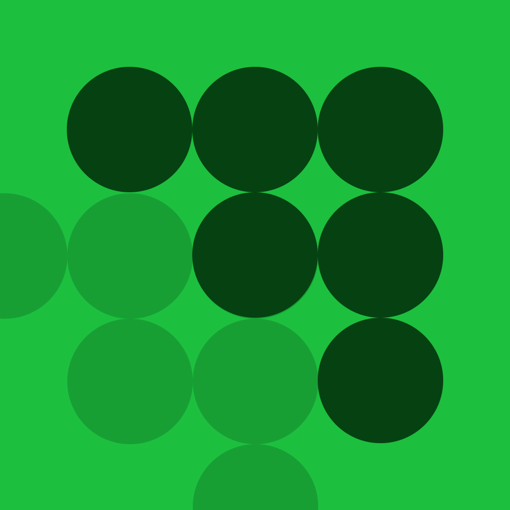 dark green and light green dots on green background