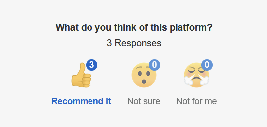 social reactions for platform pages