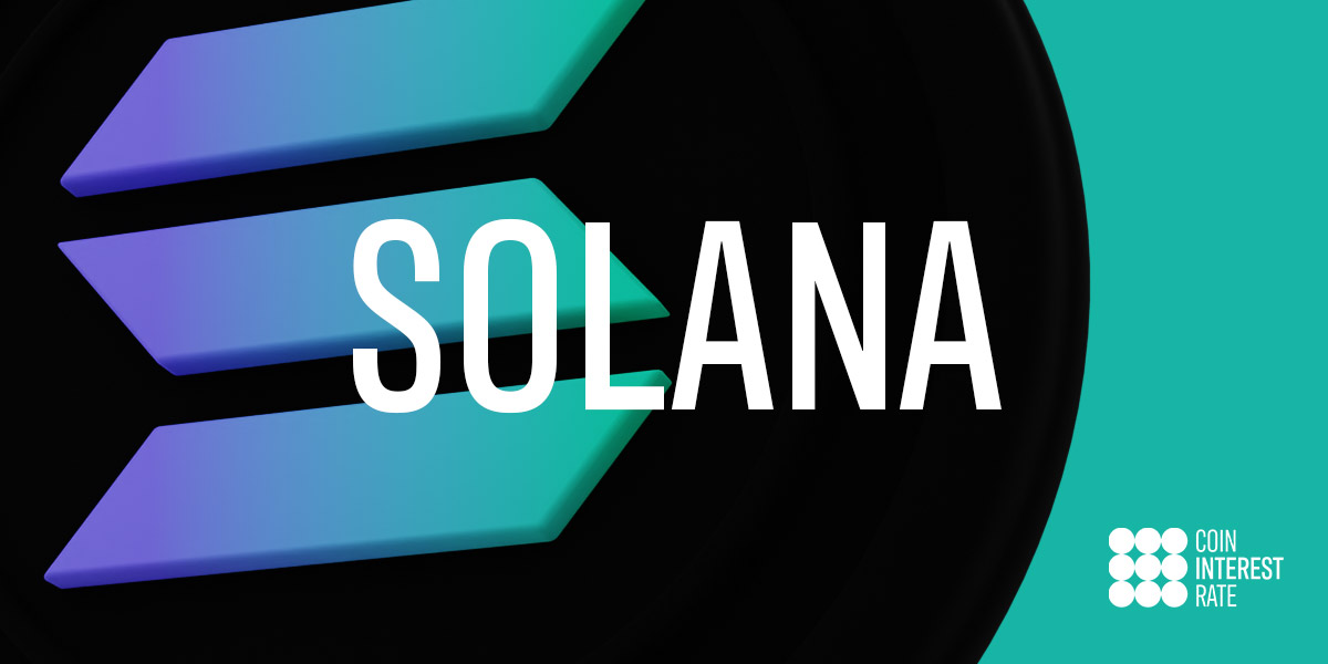 Solana interest rates comparison (graphic with Solana token in the background)
